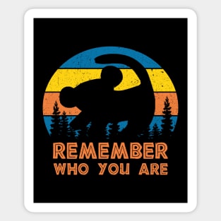 Remember Who You Are Retro Sticker